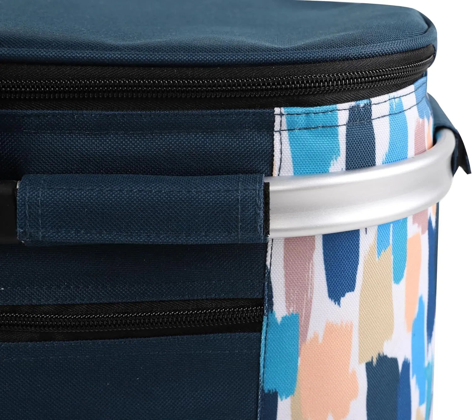 ALLCAMP Insulated Cooler Bag Portable Collapsible Picnic Basket Cooler with Sewn in Frame (Medium Graffiti Pattern)