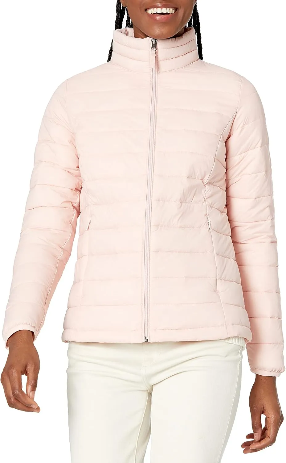 Amazon Essentials Women's Lightweight Long-Sleeve Water-Resistant Packable Puffer Jacket (Available in Plus Size)