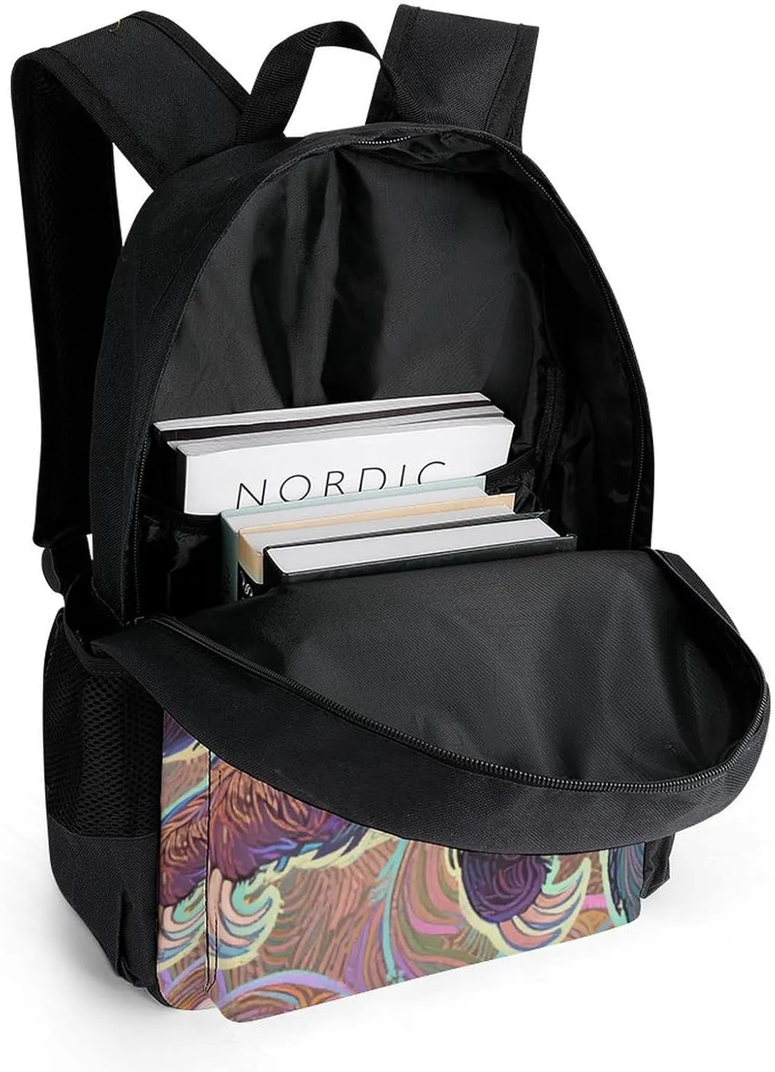 Animals Sloth Art Shoulder Book Bags Polyester Multipurpose Anti-Theft Carry On Bag Large Capacity Travel Hiking & Camping Rucksack