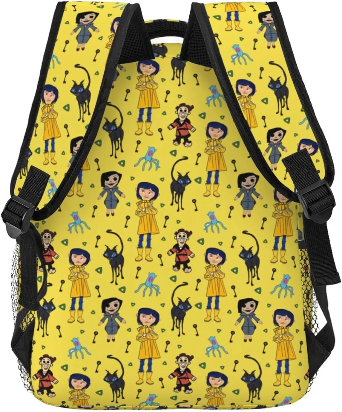Animated Cora'Lines Movie Backpack Horror Animated Travel Casual Daypacks Lightweight Laptop Bags Outdoor Knapsack Multi-Function Bookbag