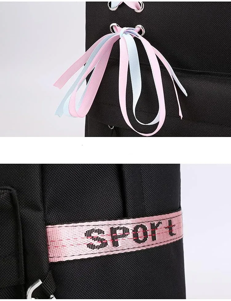 Anime Kawakami Tomie Backpack Cosplay Mochila Rucksack Kawaii Ribbon Backpack (1)