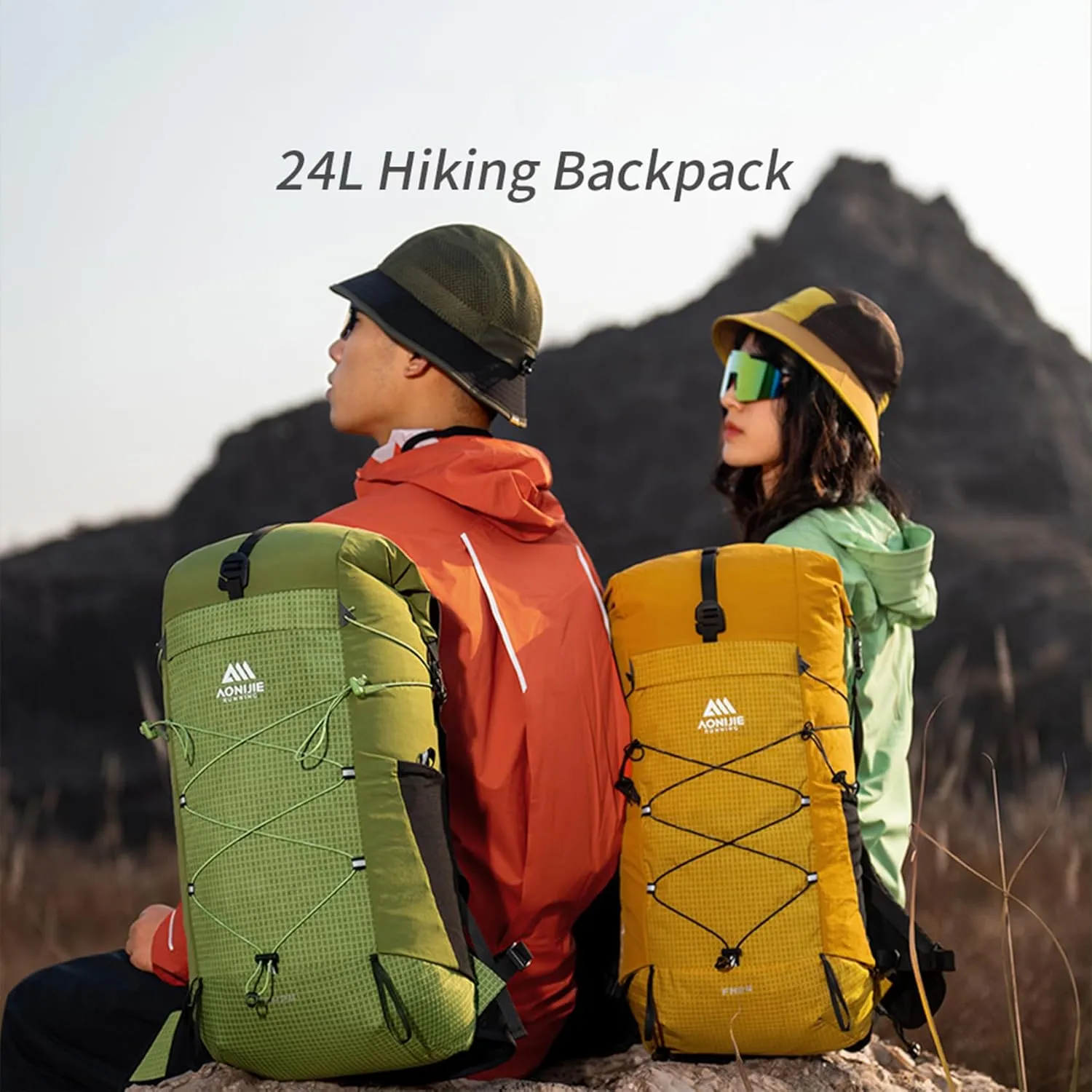 AONIJIE Hiking Backpack 24L Lightweight Hydration Pack Multifunctional Climbing Daypacks Lightweight
