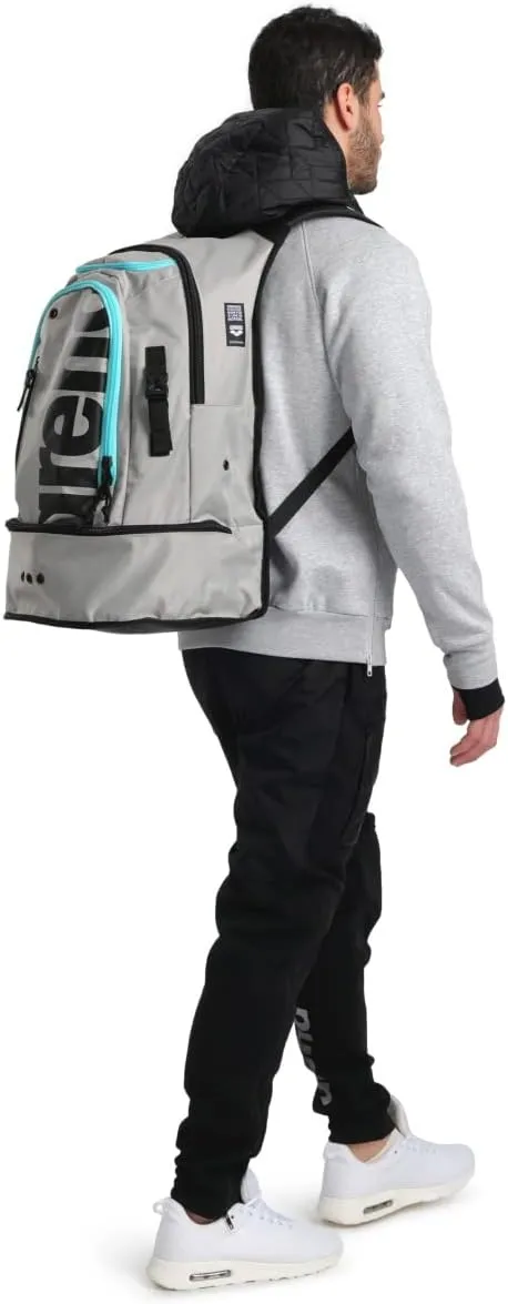 ARENA Unisex Adult Fastpack 3.0 Swim Bag Athlete Sports Backpack Gym Workout Rucksack Wet Gear/Shoes Compartment, 40 Liters