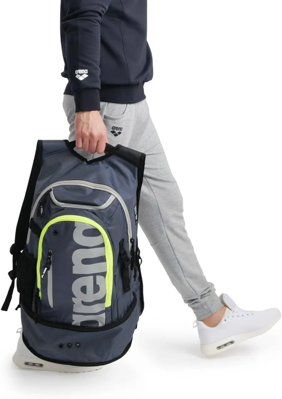 ARENA Unisex Adult Fastpack 3.0 Swim Bag Athlete Sports Backpack Gym Workout Rucksack Wet Gear/Shoes Compartment, 40 Liters