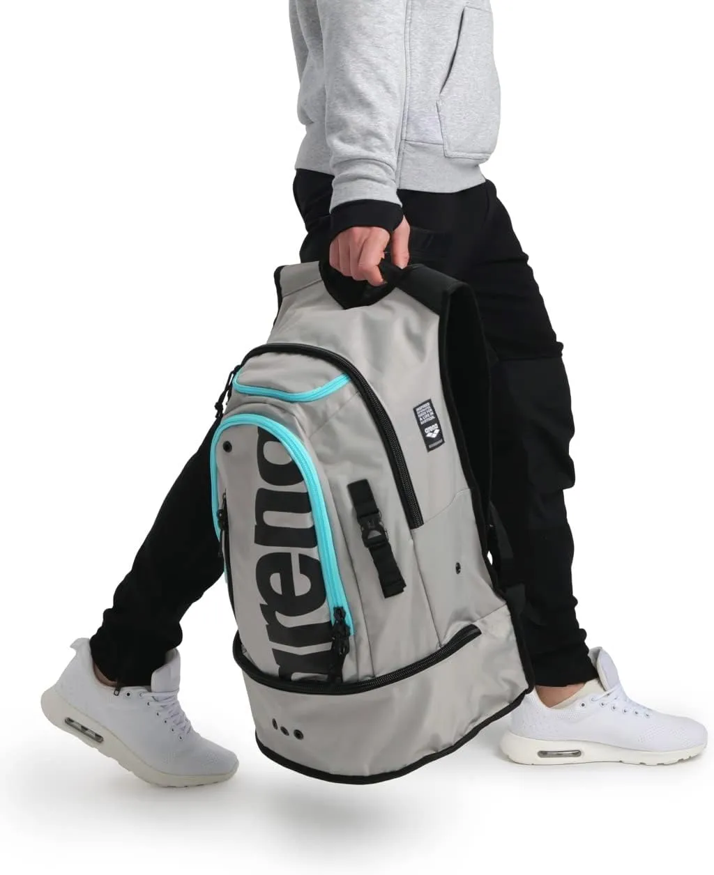 ARENA Unisex Adult Fastpack 3.0 Swim Bag Athlete Sports Backpack Gym Workout Rucksack Wet Gear/Shoes Compartment, 40 Liters