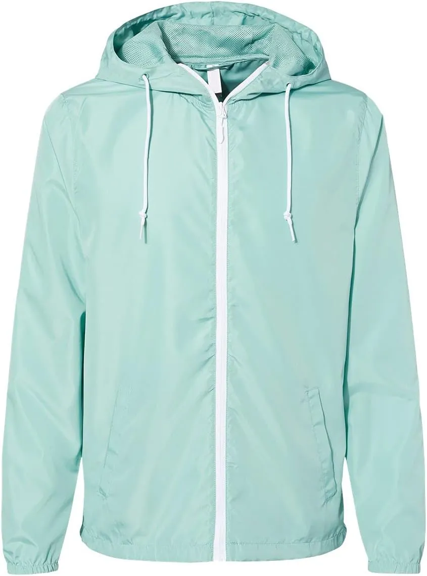 Ashen Fane Men's Water-Resistant Lightweight Windbreaker Jacket