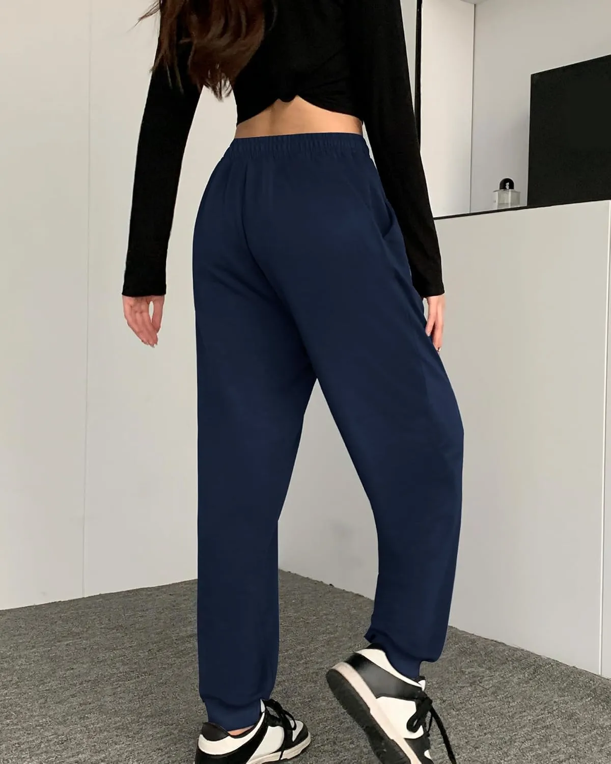 ASIMOON Womens Pants Lightweight Loose Casual Joggers Comfy Stretch Yoga Running Workout Lounge Pants with Pockets
