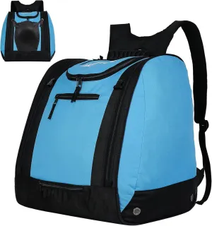 AUMTISC Ski Boot Bag Backpack, Padded SKi Boots and Helmet Bags for Flying Air Travel, Skiing Gear, Goggles, Gloves, Skis & Snowboard