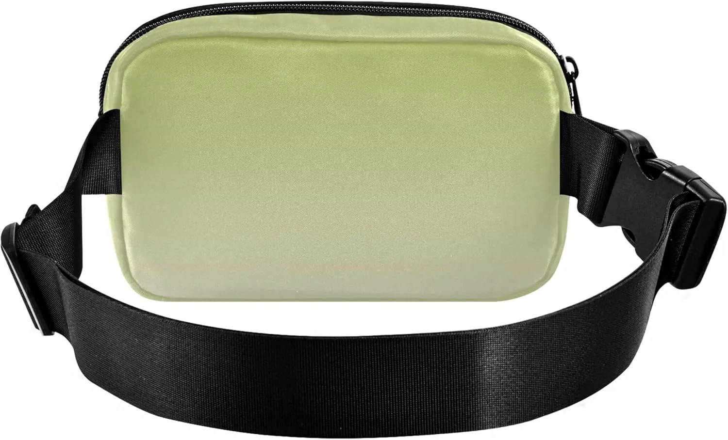 Avocado Green Floral White Gradient Fanny Pack for Women Waterproof Hip Pack Belt Pouch Flower Travel Waist Pack for Men