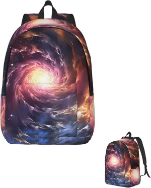 Backpack for Men Women 15.7-17.7 Inch Laptop Backpack Cosmic Storm Daypack Laptop Bag for Travel