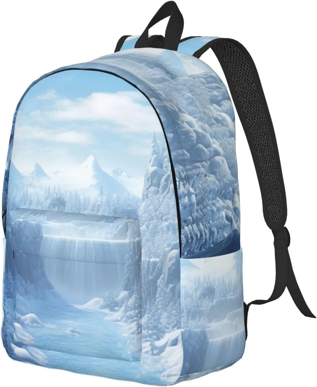 Backpack for Men Women 15.7-17.7 Inch Laptop Backpack Snow Ice World Daypack Laptop Bag for Travel