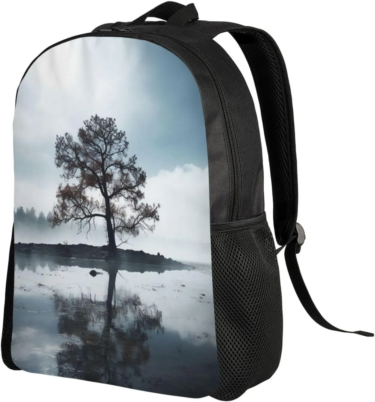 Backpack for Men Women 16.1 Inch Laptop Backpack Tree in the mist Daypack Laptop Bag for Travel