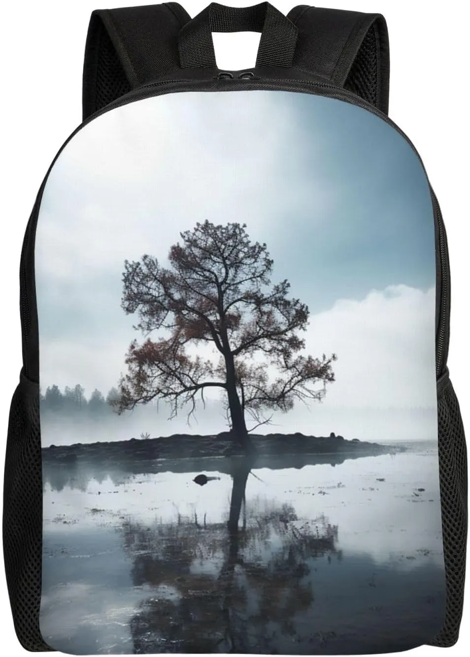 Backpack for Men Women 16.1 Inch Laptop Backpack Tree in the mist Daypack Laptop Bag for Travel