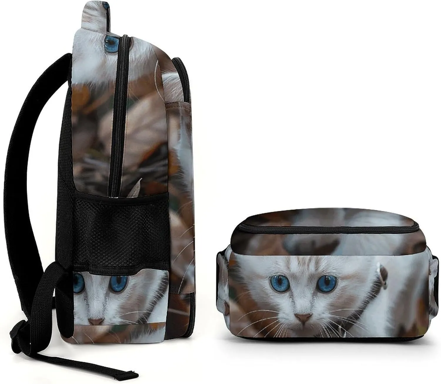 Backpack for Men Women Laptop Backpack Blue Eyes Cat Casual Daypack Laptop Bag for Travel