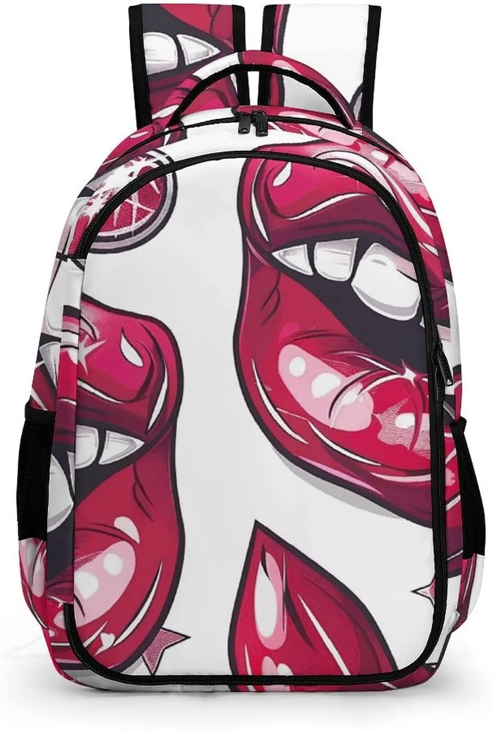 Backpack for Men Women Laptop Backpack Cartoon Style Lips Casual Daypack Laptop Bag for Travel