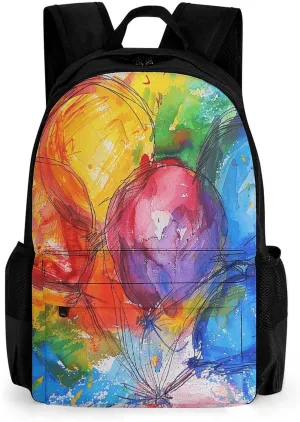 Backpack for Men Women Laptop Backpack Colorful Balloon Pictures Casual Daypack Laptop Bag for Travel