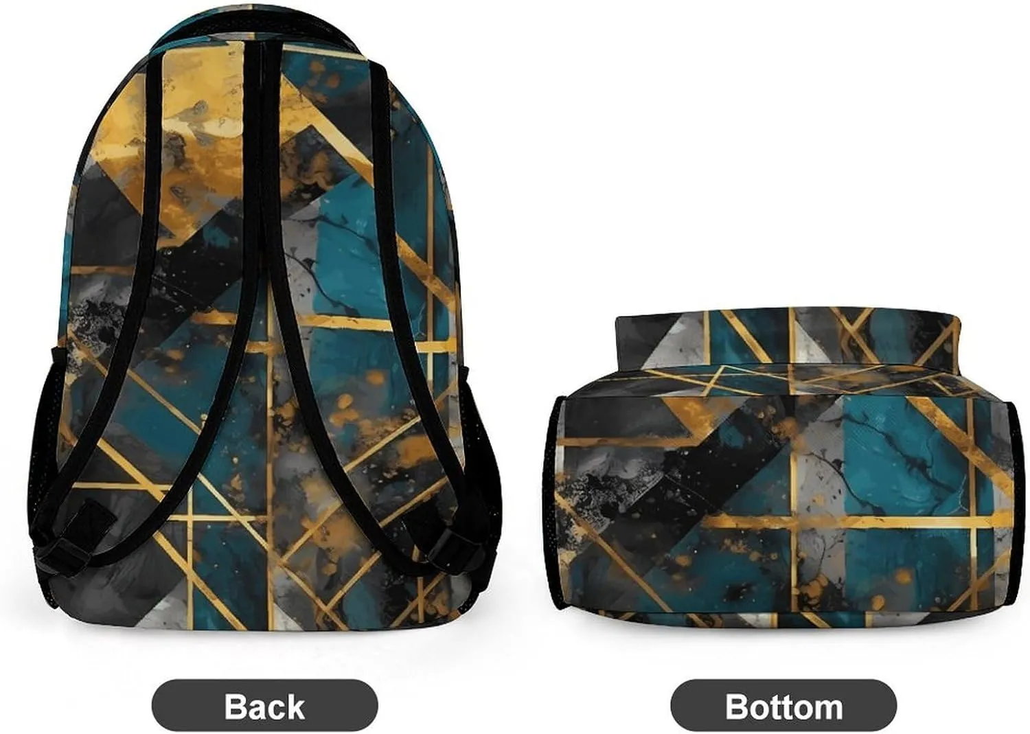 Backpack for Men Women Laptop Backpack Contemporary Art Pattern Casual Daypack Laptop Bag for Travel
