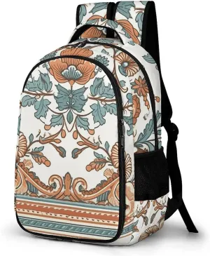Backpack for Men Women Laptop Backpack Decorative Border Casual Daypack Laptop Bag for Travel