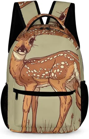 Backpack for Men Women Laptop Backpack Deer Hand Drawn Casual Daypack Laptop Bag for Travel