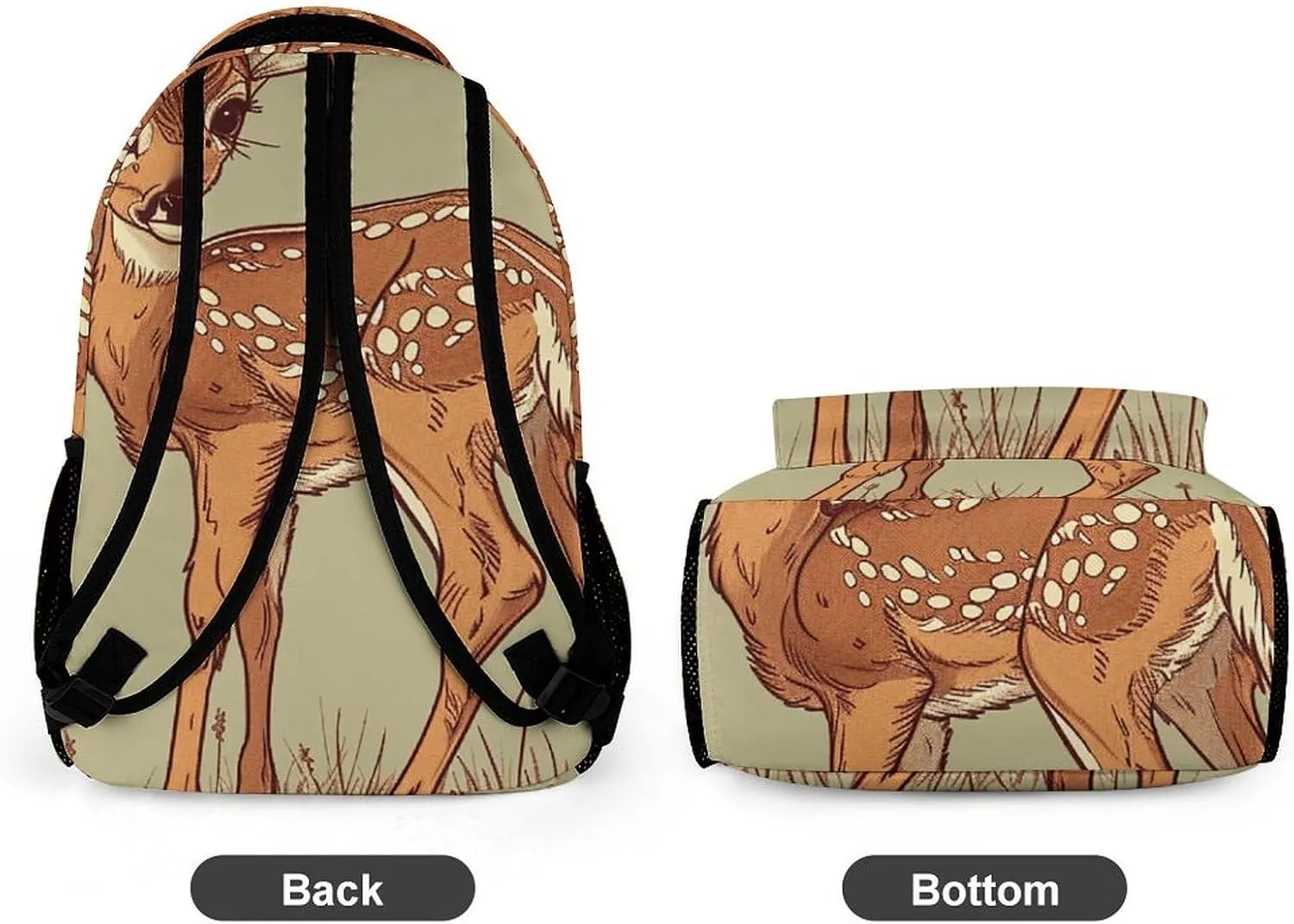 Backpack for Men Women Laptop Backpack Deer Hand Drawn Casual Daypack Laptop Bag for Travel