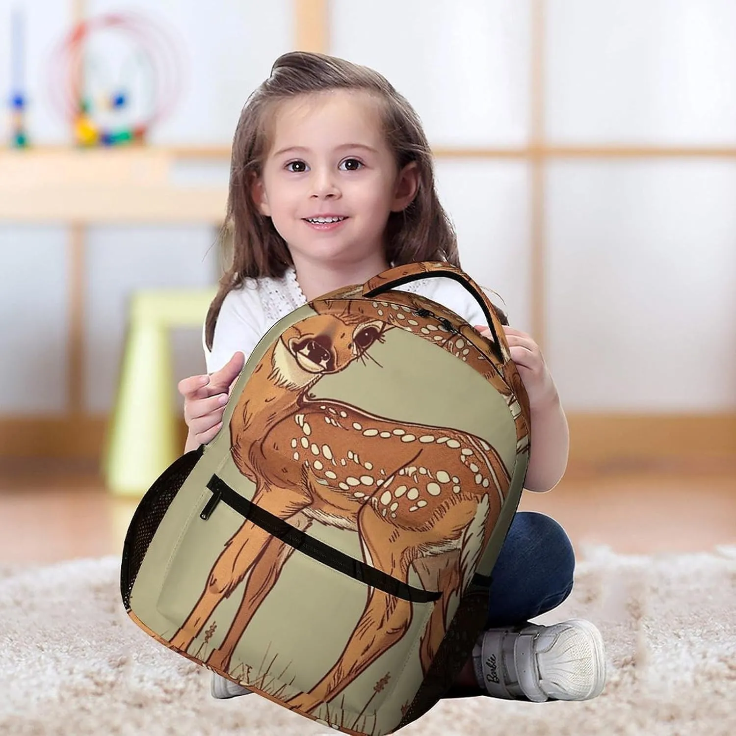 Backpack for Men Women Laptop Backpack Deer Hand Drawn Casual Daypack Laptop Bag for Travel