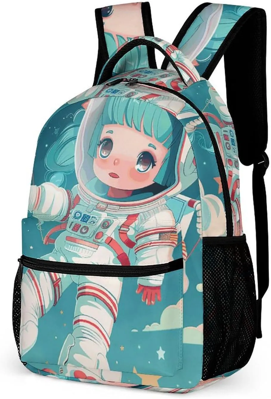 Backpack for Men Women Laptop Backpack Floating in Space Casual Daypack Laptop Bag for Travel