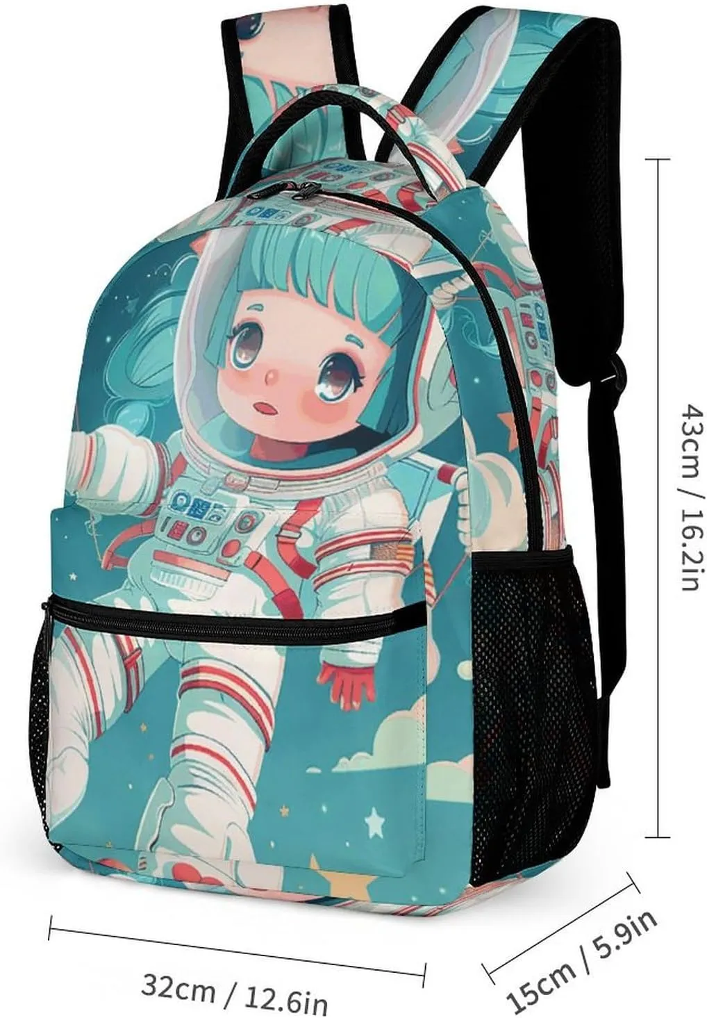 Backpack for Men Women Laptop Backpack Floating in Space Casual Daypack Laptop Bag for Travel