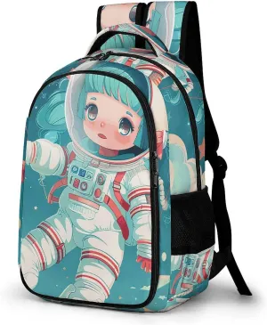 Backpack for Men Women Laptop Backpack Floating in Space Casual Daypack Laptop Bag for Travel