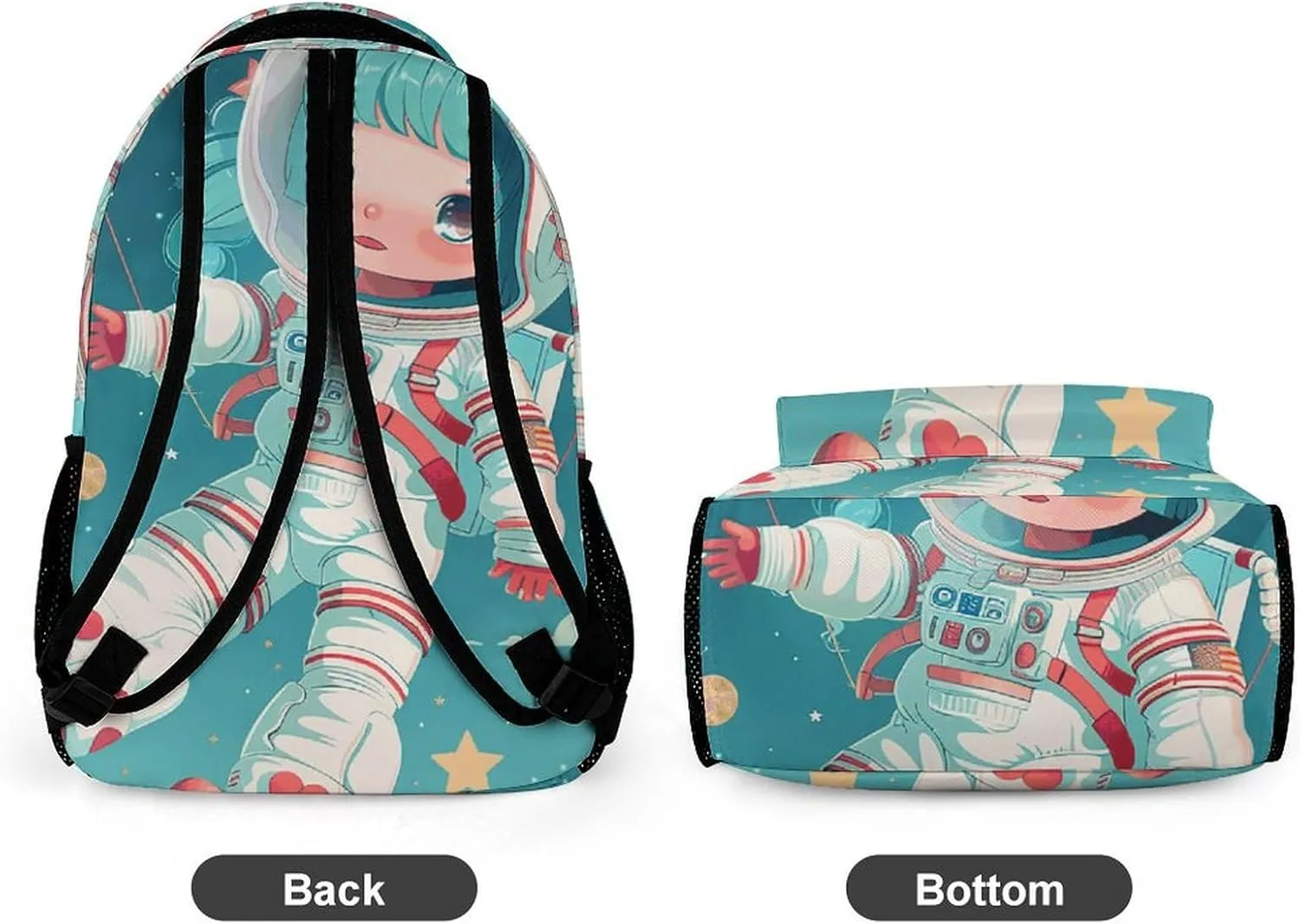Backpack for Men Women Laptop Backpack Floating in Space Casual Daypack Laptop Bag for Travel