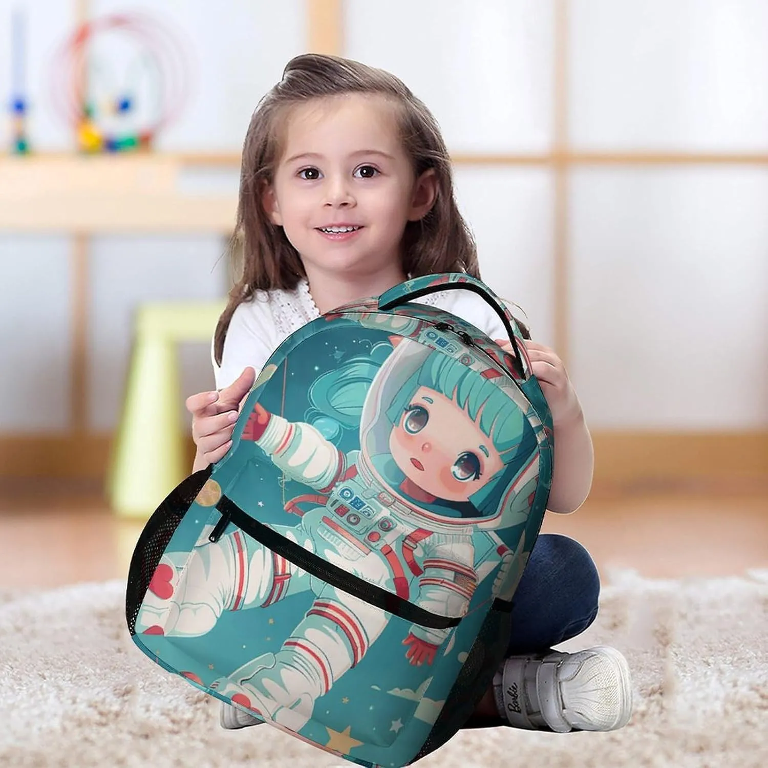 Backpack for Men Women Laptop Backpack Floating in Space Casual Daypack Laptop Bag for Travel