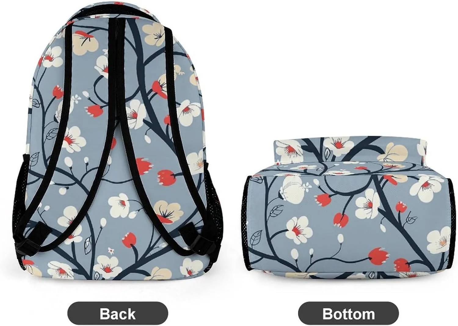 Backpack for Men Women Laptop Backpack Flowers on Branches Casual Daypack Laptop Bag for Travel
