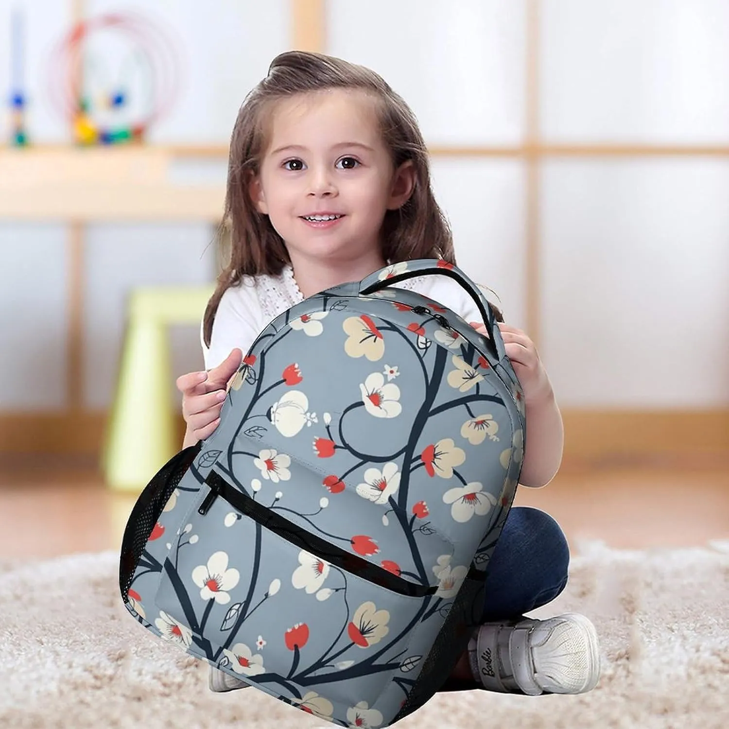 Backpack for Men Women Laptop Backpack Flowers on Branches Casual Daypack Laptop Bag for Travel