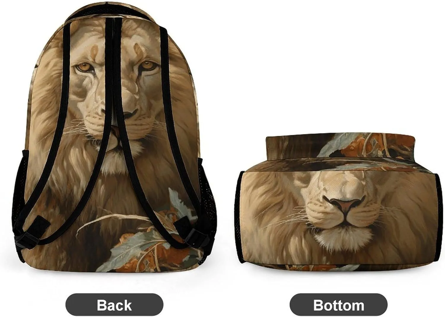 Backpack for Men Women Laptop Backpack Lion in Bush Casual Daypack Laptop Bag for Travel