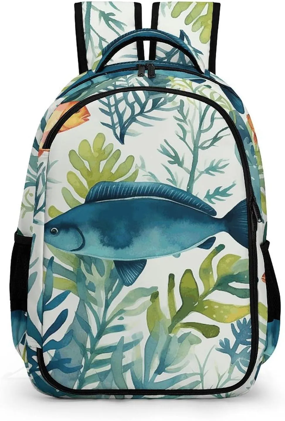 Backpack for Men Women Laptop Backpack Marine Animal Pattern Casual Daypack Laptop Bag for Travel