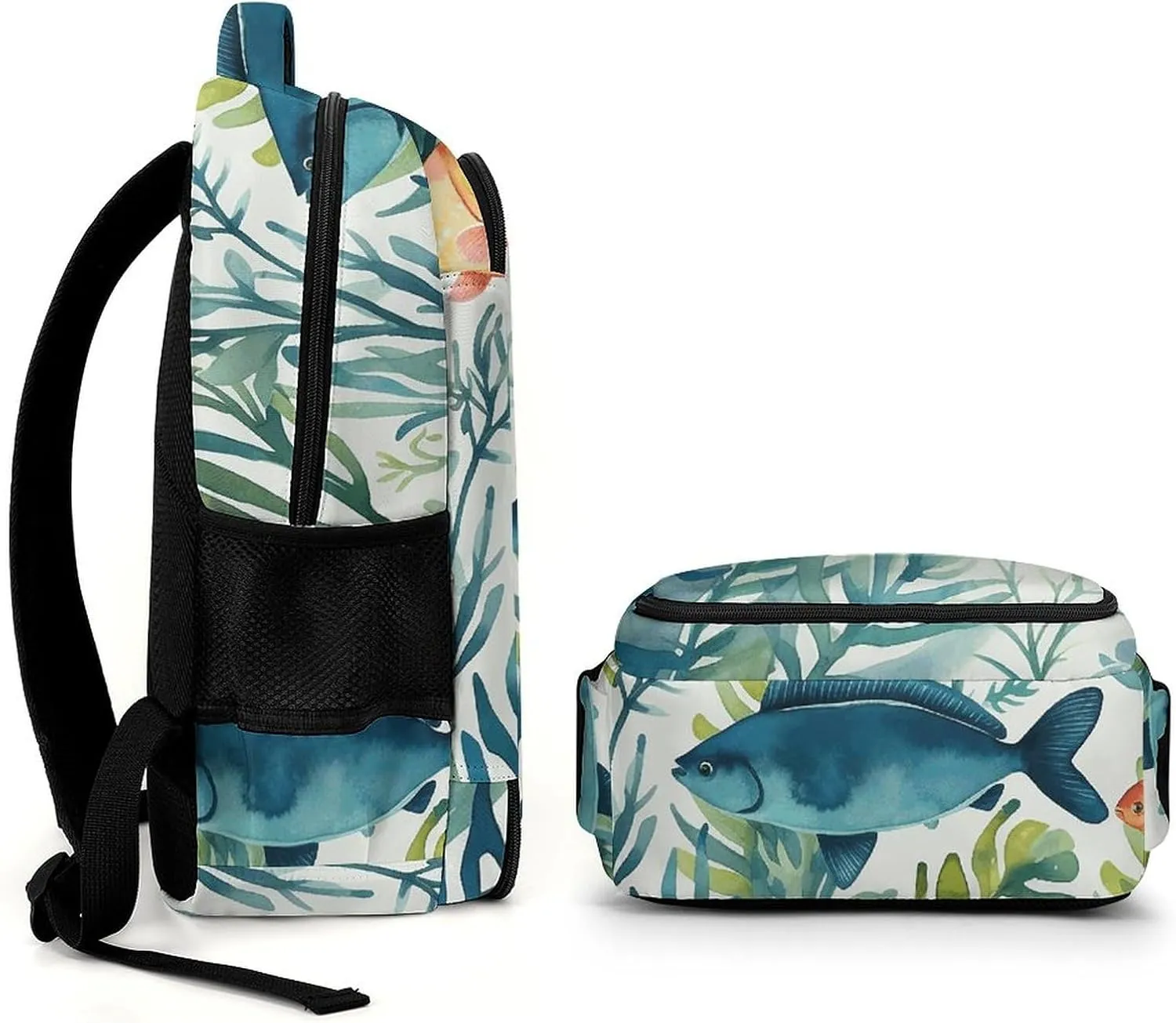 Backpack for Men Women Laptop Backpack Marine Animal Pattern Casual Daypack Laptop Bag for Travel