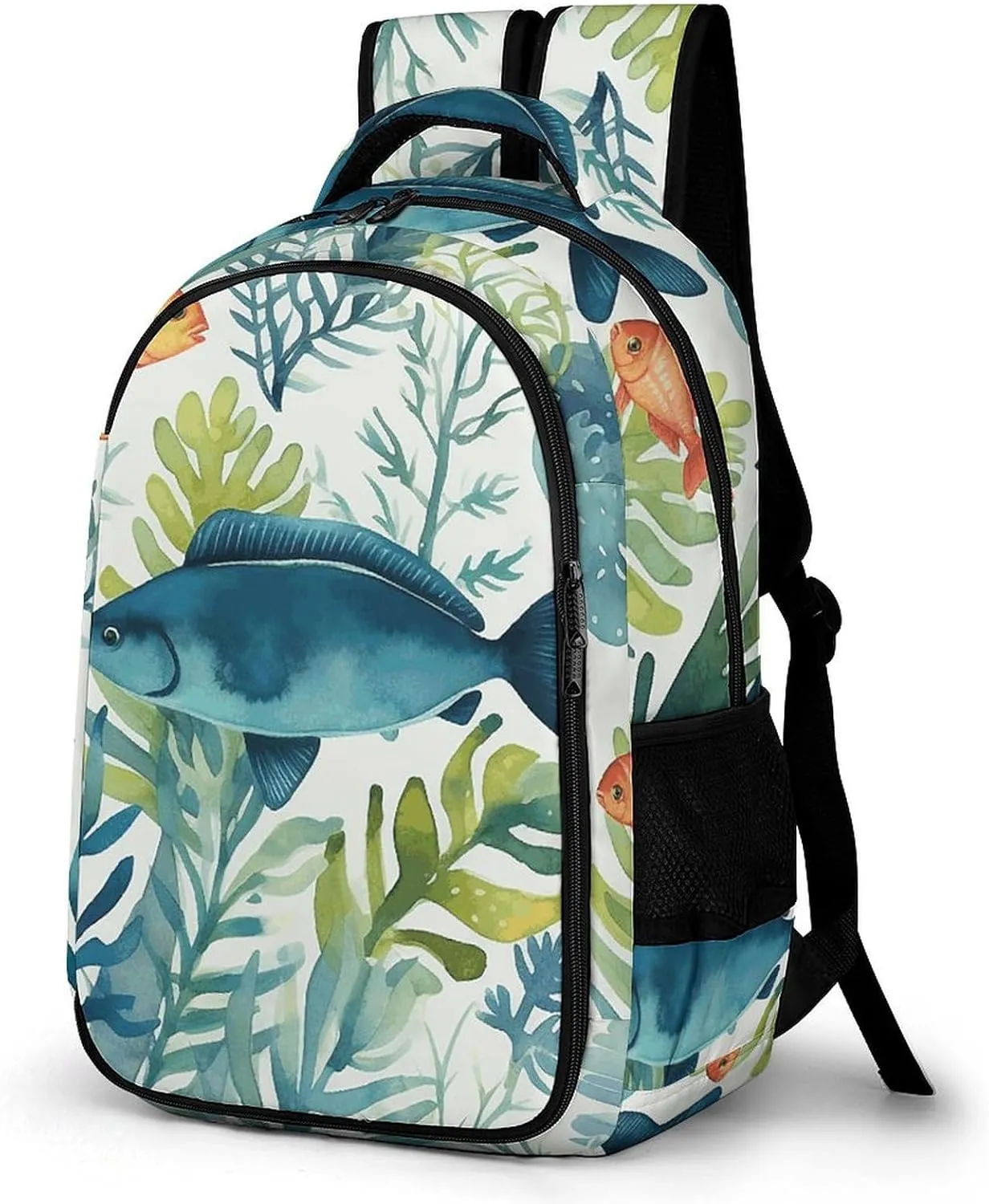 Backpack for Men Women Laptop Backpack Marine Animal Pattern Casual Daypack Laptop Bag for Travel