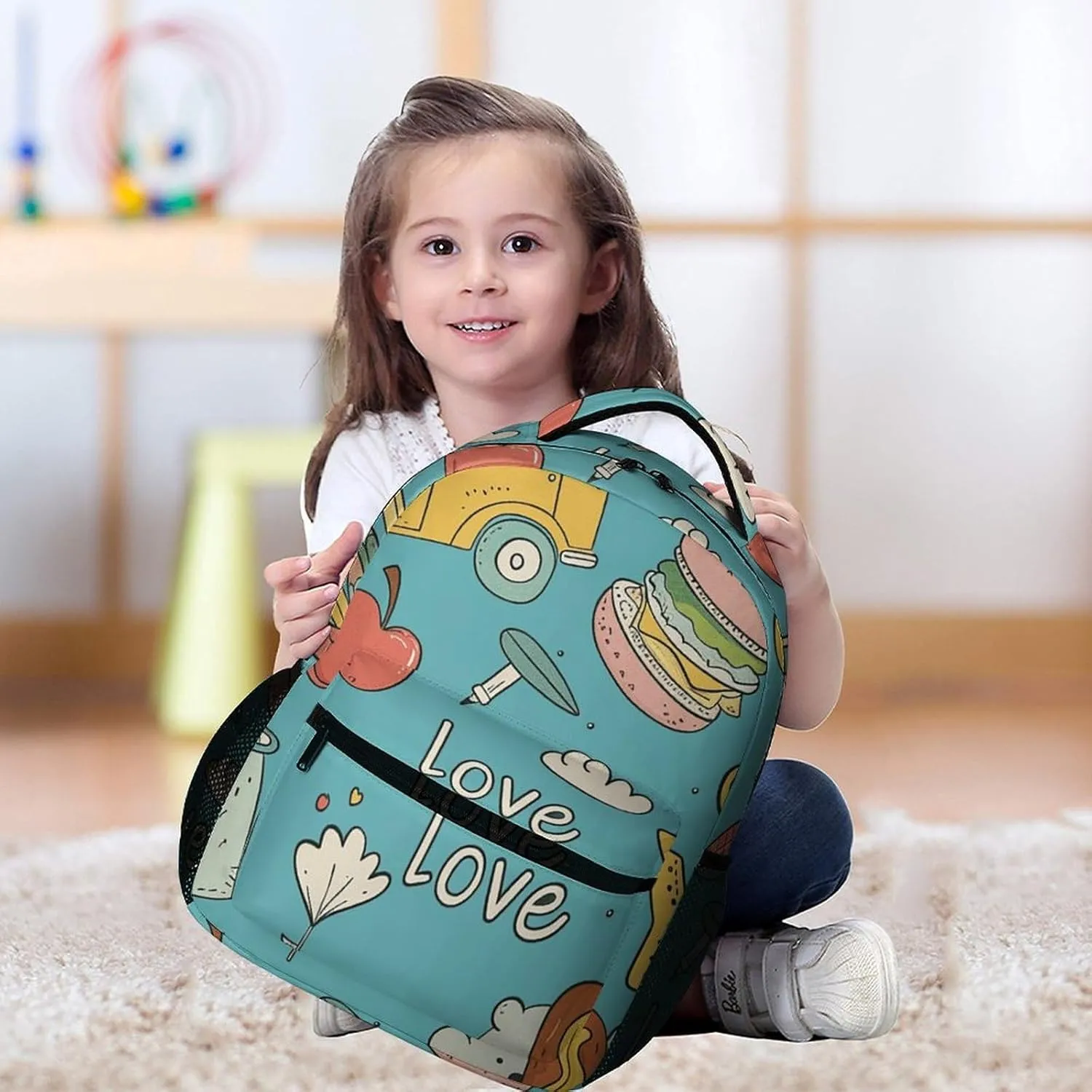 Backpack for Men Women Laptop Backpack Mustard Hot Dog Pattern Casual Daypack Laptop Bag for Travel