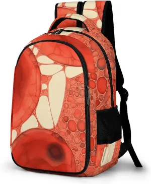 Backpack for Men Women Laptop Backpack Realistic Red Cells Casual Daypack Laptop Bag for Travel
