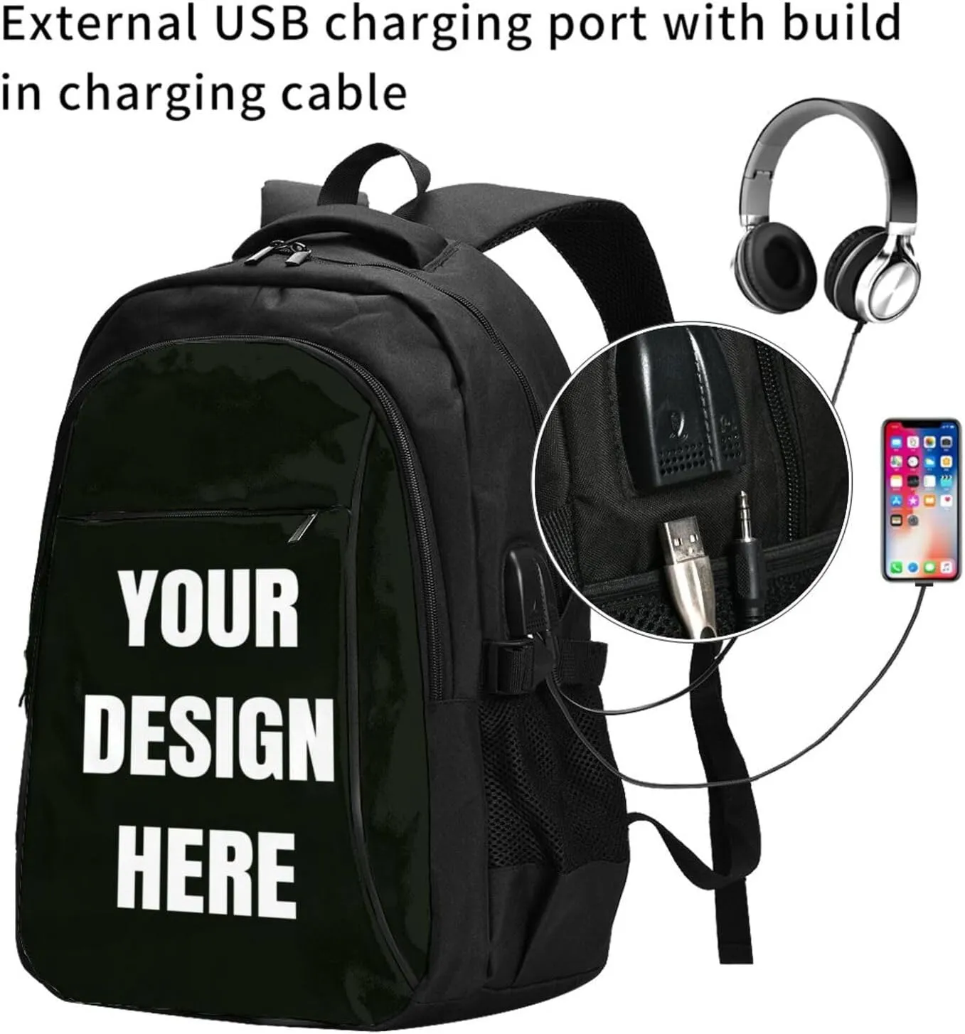 Backpack Large Personalized Backpack For Women Men Design Your Own Work Travel Laptop Bag To High Volume Casual Packet,Extra Large