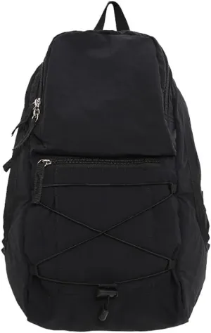 Backpack Outdoor Hiking Daypack Lightweight Travel Shoulder Pack Small Size Rucksack for Trekking Camping and Daily Use (Black)