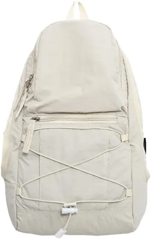 Backpack Outdoor Hiking Daypack Lightweight Travel Shoulder Pack Small Size Rucksack for Trekking Camping and Daily Use (White)