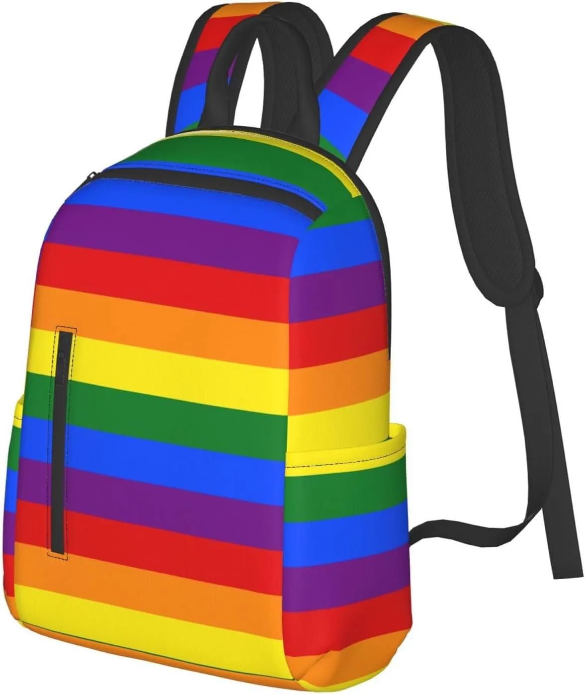 Backpack purse for women for Rainbow Lgbt Pride Flag Stripes rucksack anti-theft handbag travel bag