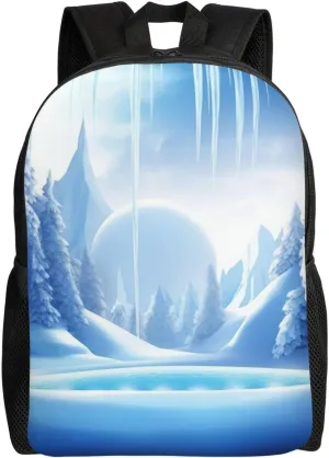 Backpack Travel Laptop Backpack For Men Women Lightweight Rucksack Snow Ice World Casual Daypack
