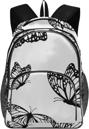 Backpacks 22L Three Layer Arc Book Bag Lightweight for Travel Camping Hiking Rucksack Daypack Kids & Adults Monarch Butterflies