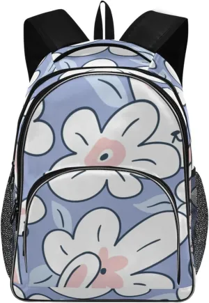 Backpacks 22L Three Layer Arc Book Bag Lightweight for Travel Camping Hiking Rucksack Daypack Kids & Adults White Bunny