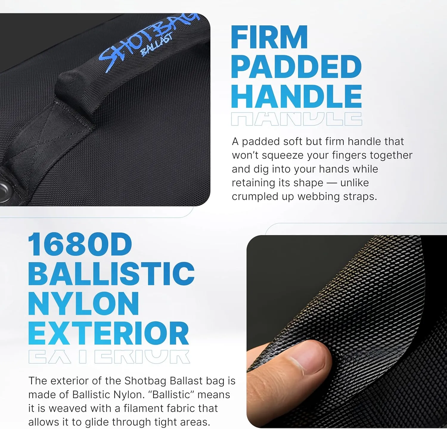 Bag for Wake Surfing, or Wakeboarding, Boat Weight Bags for Boosting Wake, Prefilled with Fine Recycled Steel Shot, Easy to Handle – 5 Year Warranty (Sizes 25lb or 50)