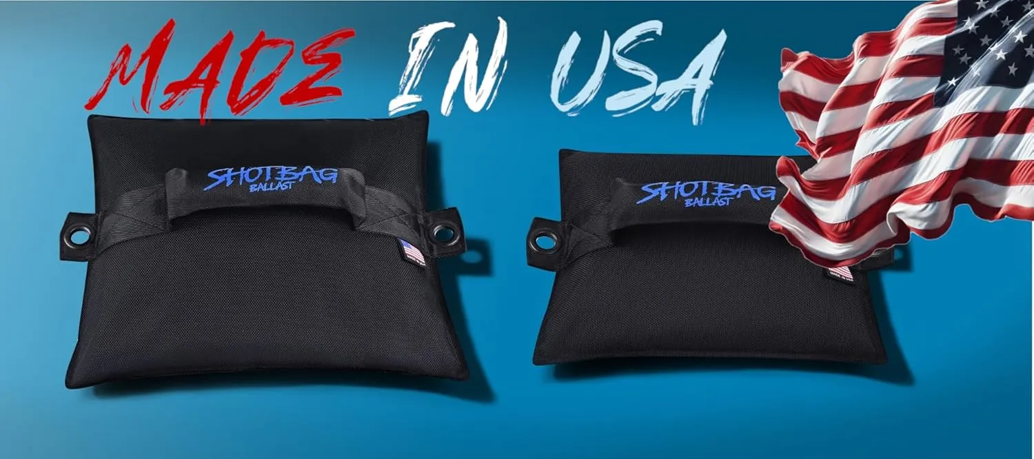 Bag for Wake Surfing, or Wakeboarding, Boat Weight Bags for Boosting Wake, Prefilled with Fine Recycled Steel Shot, Easy to Handle – 5 Year Warranty (Sizes 25lb or 50)