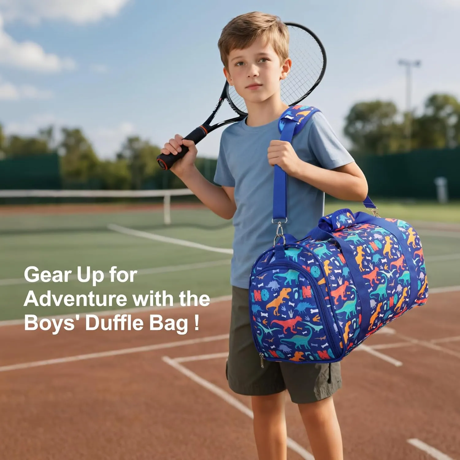 Bagseri Dance Bag for Girls - Ballet Duffle With Shoes Compartment for Kids Above 6yr, Overnight Travel Sleepover Bag With Dry Wet Separation Pockets
