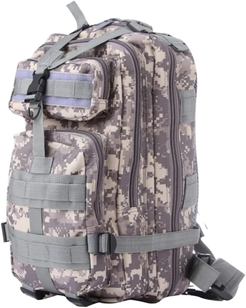 balacoo Mens Backpack Camouflage Backpack 20-35l Hiking Bag Outdoor Trekking Pack Small Rucksack Combat Bag