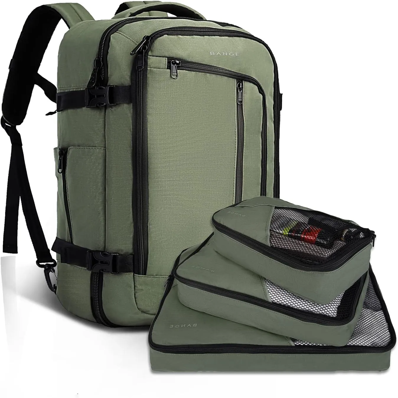 BANGE 40L Travel Overnight Backpack,FAA Flight Approved Suitcase Backpacks, Carry on Backpack…